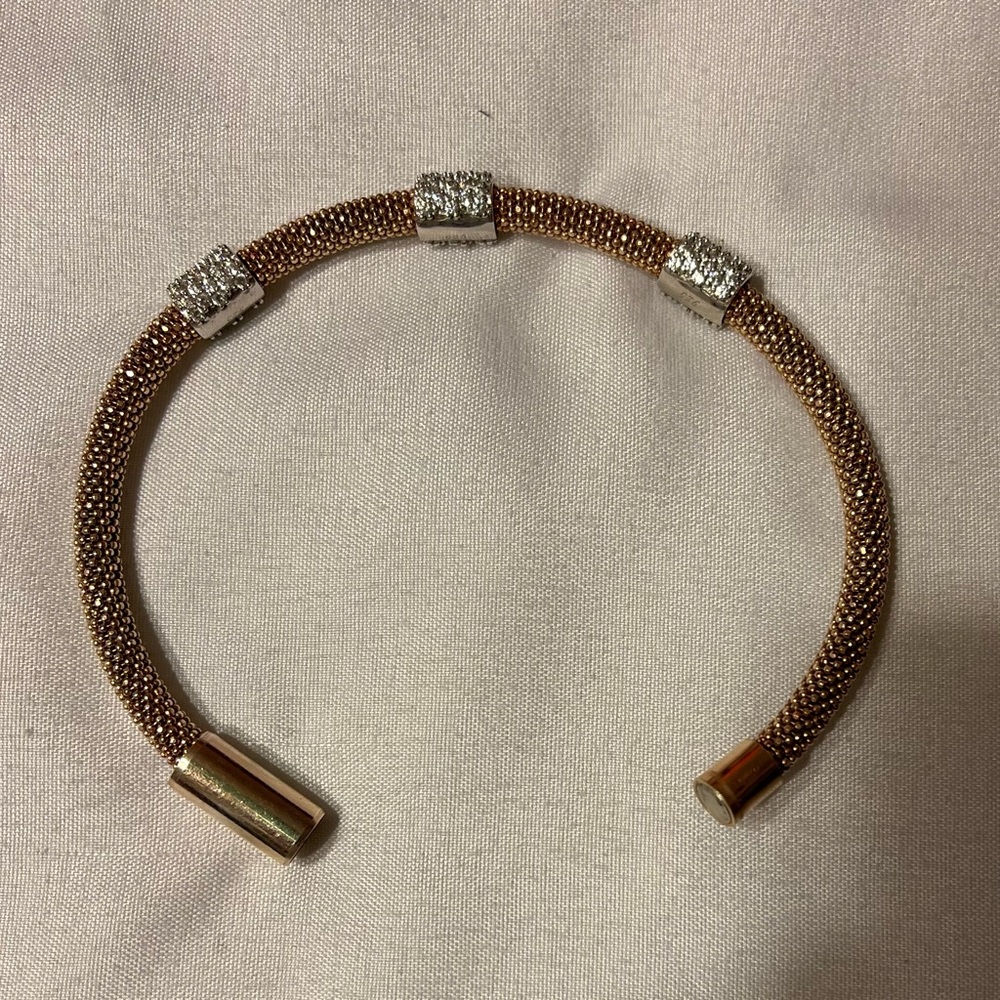 Popcorn mesh flexible magnet clasp bracelet